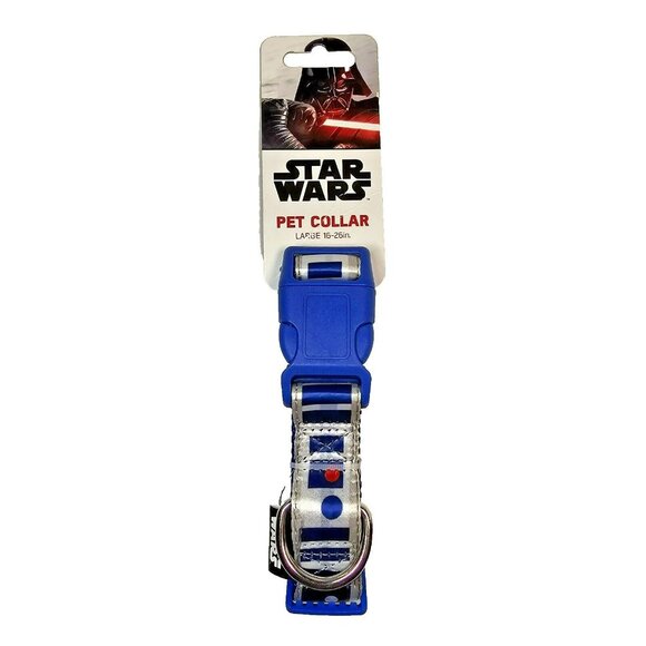 Star Wars R2D2 Pet Collar Size Large 16-26" Adjustable NEW Disney - Picture 1 of 4